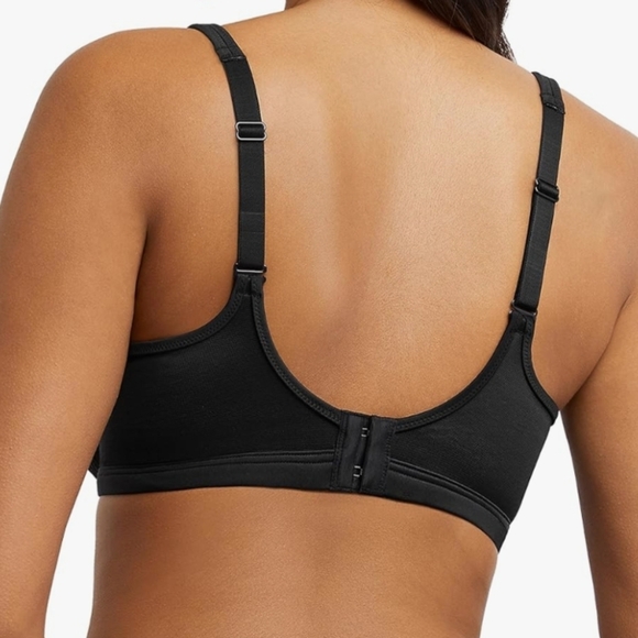 NWT Bali Women's (38DDD) Black Lace Minimizer Convertible Bra With Underwire - Picture 2 of 16